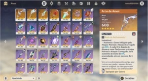 Conta Genshin AR58 - 11 T5 + armas - Genshin Impact