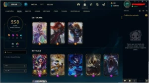 Conta LOL - Todos campeões adquiridos - 258 Skins habilitada - League of Legends