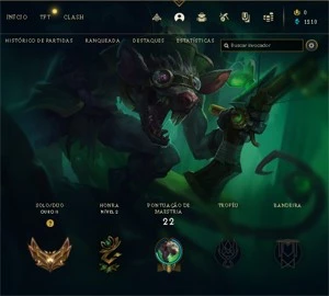 CONTA LEAGUE OF LEGENDS (LOL) SMURF- OURO 4