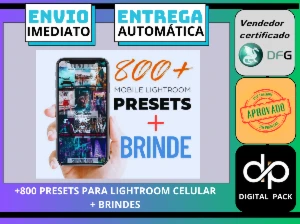 +800 Presets Para Lightroom CELULAR + Brindes - Outros