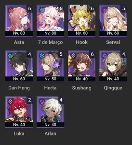 Conta honkai SR lvl 70 jogo dês do primeiro dia - Outros