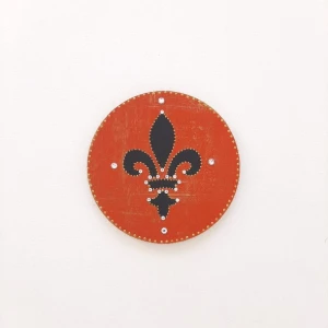 Quadrinho Flor de Liz Branco - Artesanato e Personalizados