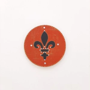 Quadrinho Flor de Liz Branco - Artesanato e Personalizados