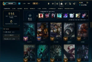 Conta Mestre com 70 Champs e 16 Skins ( 154 PDL ) - League of Legends LOL