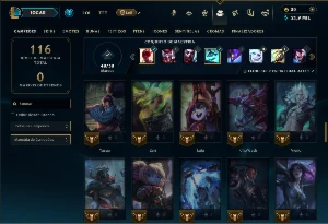 Conta Mestre com 70 Champs e 16 Skins ( 154 PDL ) - League of Legends LOL