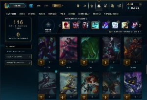Conta Mestre com 70 Champs e 16 Skins ( 154 PDL ) - League of Legends LOL