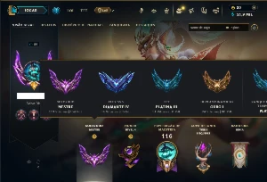Conta Mestre com 70 Champs e 16 Skins ( 154 PDL )