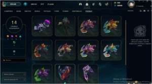 CONTA DE LOL COM MUITA COISA - League of Legends