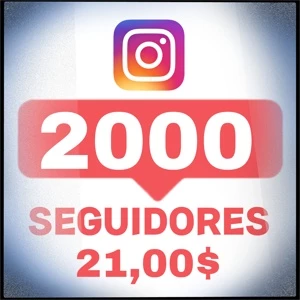 2000 (dois mil) seguidores instagram - Redes Sociais