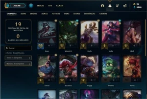 Conta ouro 4 com 25 Champs e 4 Skins - League of Legends LOL