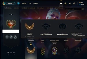 Conta ouro 4 com 25 Champs e 4 Skins - League of Legends LOL