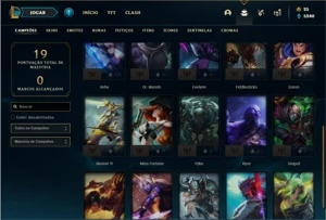 Conta ouro 4 com 25 Champs e 4 Skins - League of Legends LOL