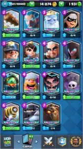 Conta Clash Royale, 2000gemas TDS as lendárias nvl11 arena12