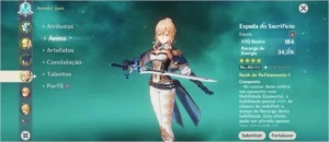Vendo [AR33] - EULA + JEAN + THOMA C3 + DIONA C2 + +++ - Genshin Impact