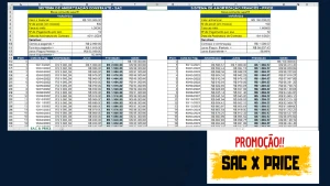 Planilha Excel - Tabela Price X Sac - Comparativo - Outros