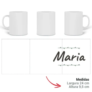Caneca Personalizada com Nome ou Frase - Artesanato e Personalizados