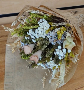 Buquê de Flores Desidratadas 40 cm - Cores - Artesanato e Personalizados