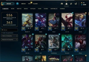 Conta Main jg LV 177/85 Skins +Conta Valorant com Skins - League of Legends LOL