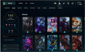 Conta Gold 3 FULL Champs 165 skins - League of Legends LOL