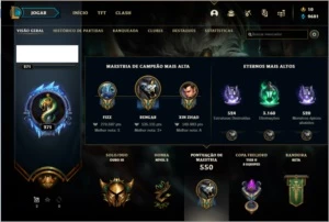 Conta Gold 3 FULL Champs 165 skins - League of Legends LOL