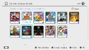 Conta Nintendo com vários jogos
