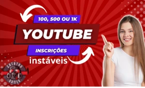 1K De Inscrições Youtube - Redes Sociais