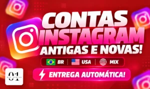 INSTAGRAM CONTAS [ALTA QUALIDADE] + EMAIL VERIFICADO + 2FA - Redes Sociais