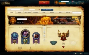 Conta Gold 5 com todos os champ, 9 pag de runa e 65 skins - League of Legends LOL