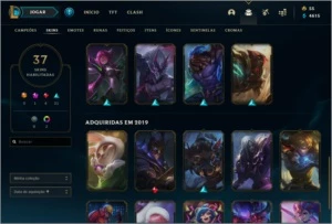Conta PLATINA IV 37 SKINS - League of Legends LOL