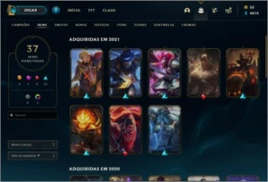 Conta PLATINA IV 37 SKINS - League of Legends LOL