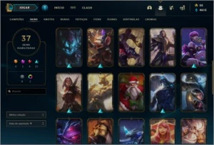 Conta PLATINA IV 37 SKINS - League of Legends LOL