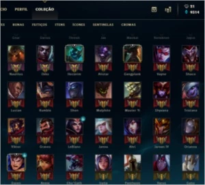 Conta League of Legends Ouro 1 LOL