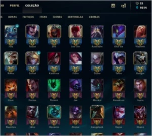 Conta League of Legends Ouro 1 LOL