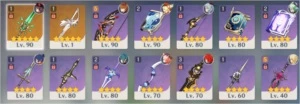 AR 55, HuTao, Childe, Klee, Ganyu, Xiao, Diluc C1 - Genshin Impact