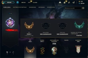 Conta League of Legends dono unico, email verificado e skins LOL