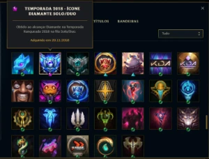 Conta Fa , Platina 4 , 135 Champions , Icone Raro Diamante ! - League of Legends LOL