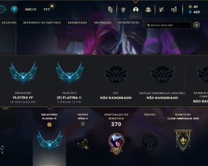 Conta Fa , Platina 4 , 135 Champions , Icone Raro Diamante ! - League of Legends LOL