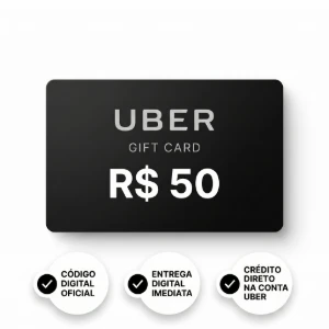 Uber Gift Card Oficial Brasil – R$ 50 - Gift Cards