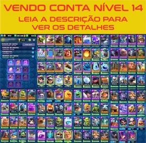 Vendo conta Clash Royale nível 14