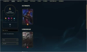 Conta League of Legends com várias skins LOL