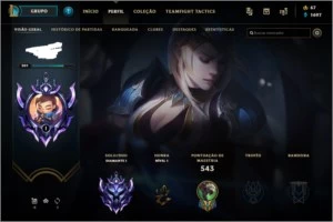 conta d1 quase todas skin - League of Legends LOL