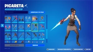 vendo conta com 93skins/tr0c0 com uma que tenha a heroina e+ - Fortnite