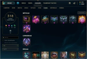 CONTA TOP DE LOL - DIAMANTE DESDE 2015 MAIS DE 350+ SKINS - League of Legends