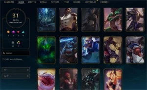 Conta com 121 CHAMPS - LVL 239 [FULL ACESSO] - League of Legends LOL