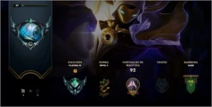 Conta LEAGUE OF LEGENDS PLATINA BARATA LOL