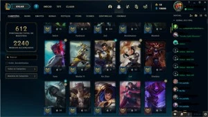 League of Legends - Conta LOL todos CHAMPS + 228 skins RARAS