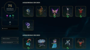 Conta lv 575, D4 2024, 558 skins, 322 cromas, all champs - League of Legends LOL