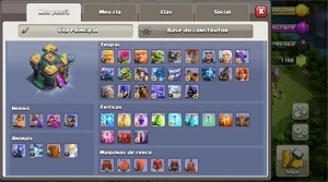 CV 14 COM 6 CONSTRUTORES 3 SKINS - Clash of Clans