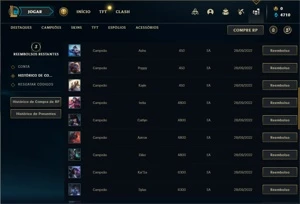 Conta prata 2 com 22 Champs e 5 Skins - League of Legends LOL