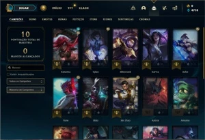 Conta prata 2 com 22 Champs e 5 Skins - League of Legends LOL